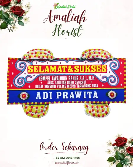 Papan Bunga Ucapan Selamat Sukomangli
